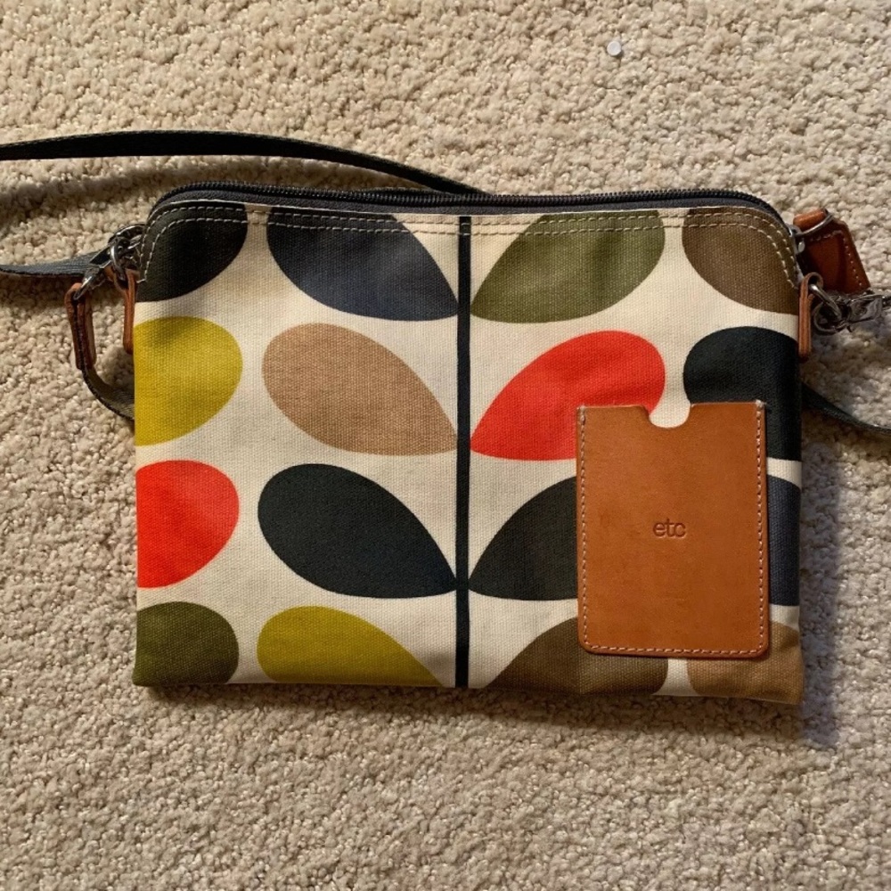 Etc crossbody purse colorful floral